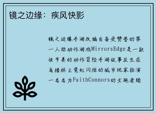 镜之边缘：疾风快影